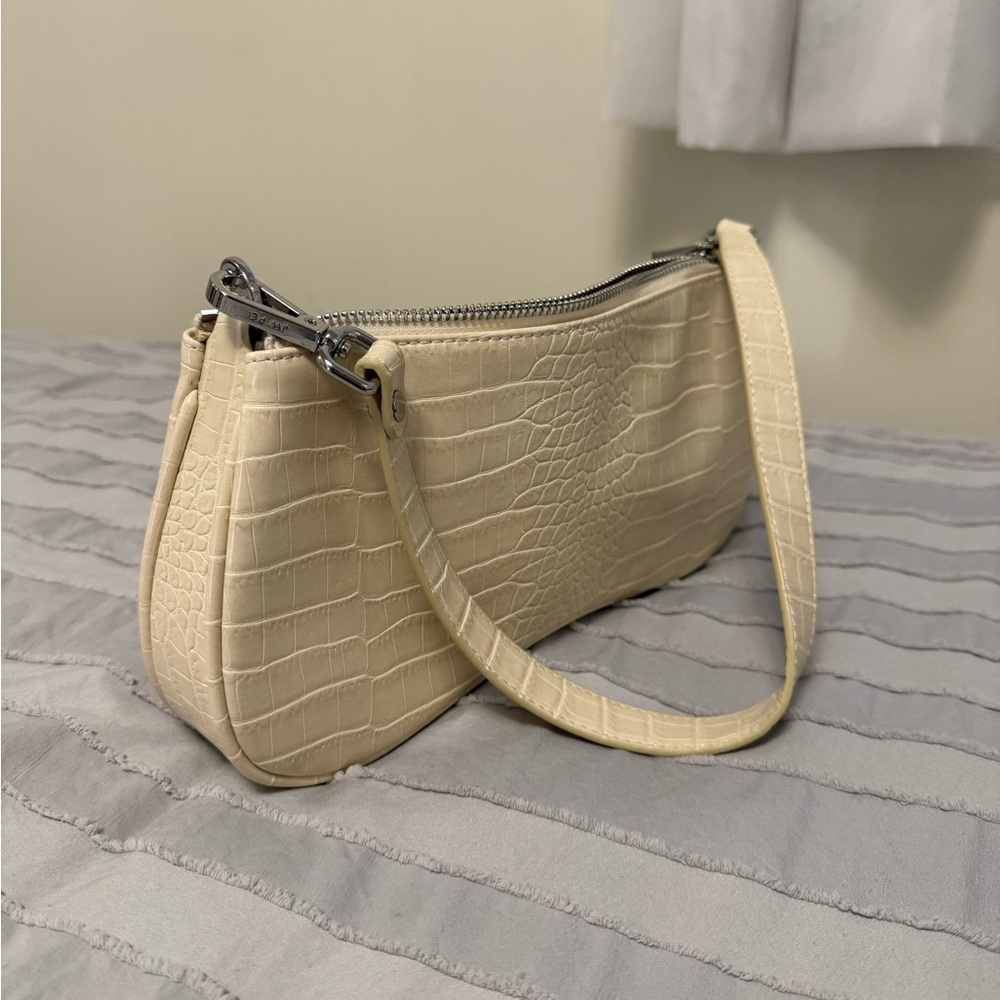JW PEI Ivory Croc Shoulder Bag